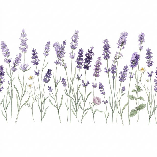 Dekoratives Lavendel-Element